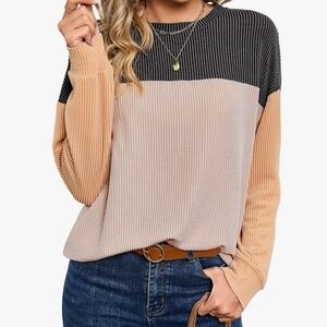 Womens Medium Ribbed Knit Top Medium